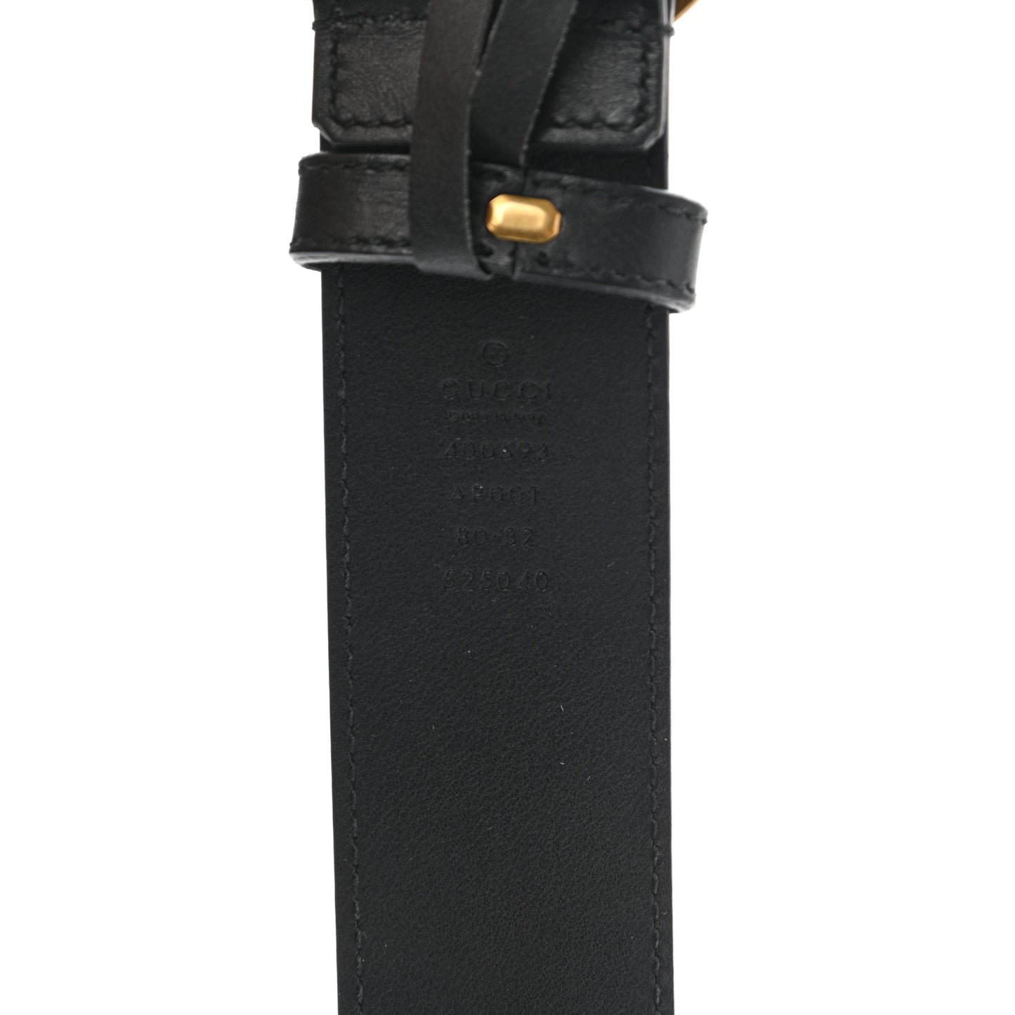 Calfskin Double G 40mm Belt 80 32 Black
