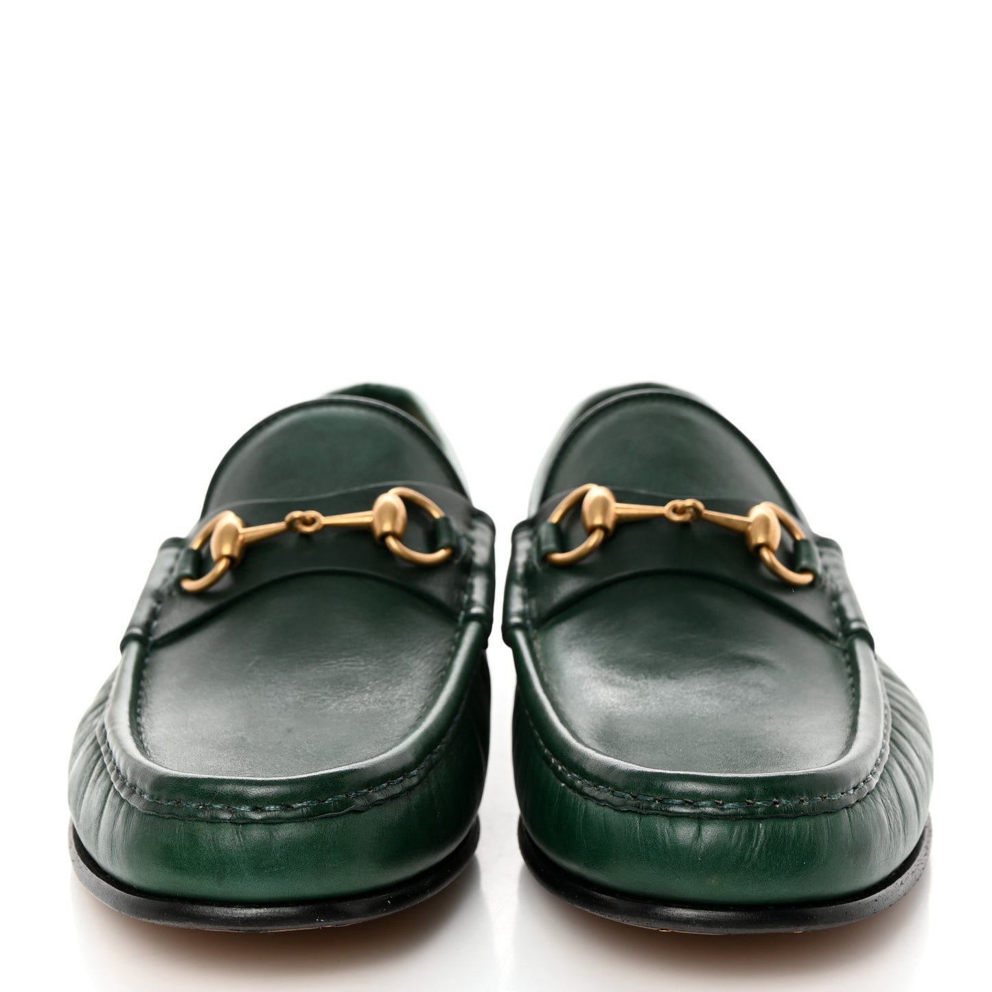 Calfskin Granada Kid Mens 1953 Horsebit Loafers 9 Vintage Green