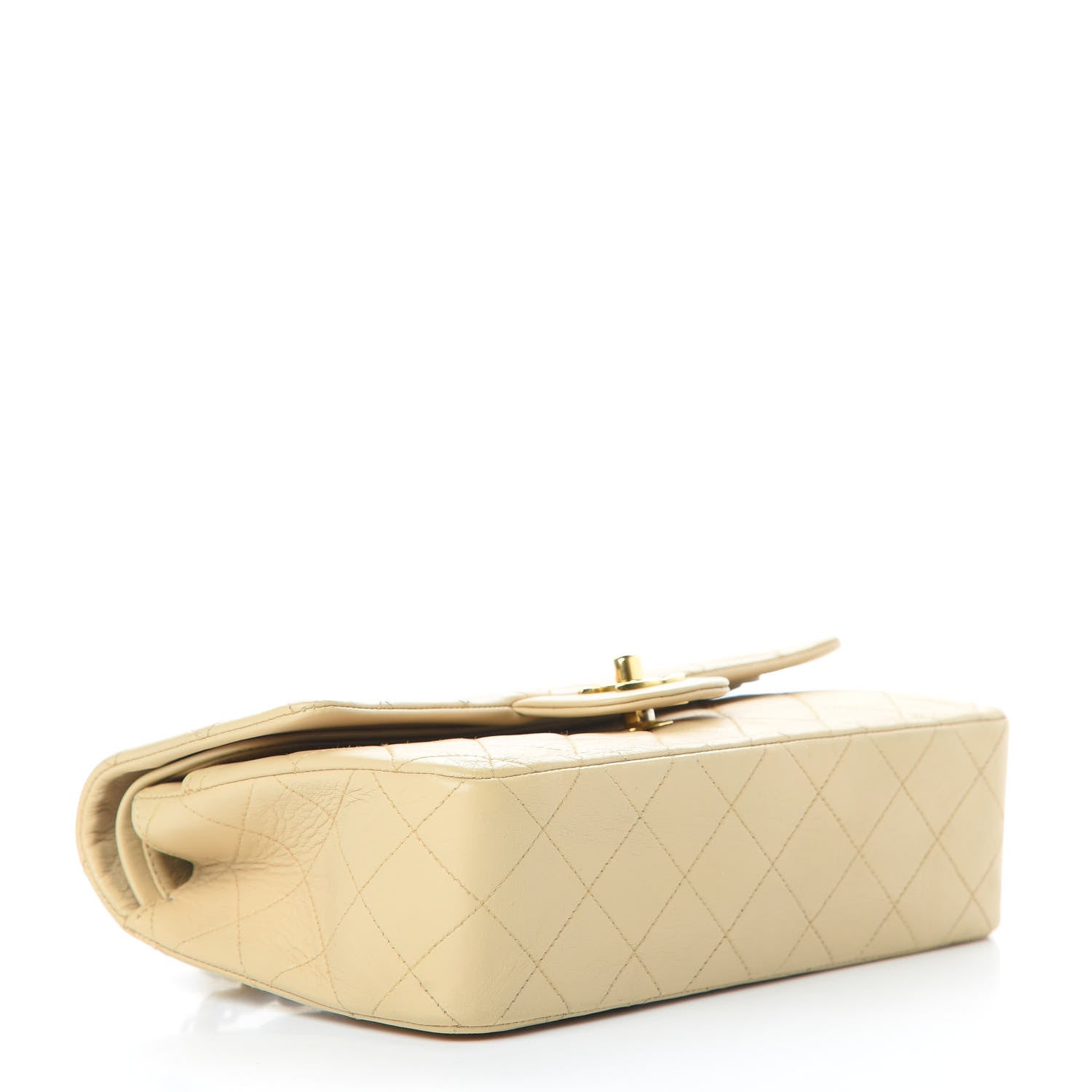 Chanel Lambskin Quilted Small Double Flap Beige 4 of 13