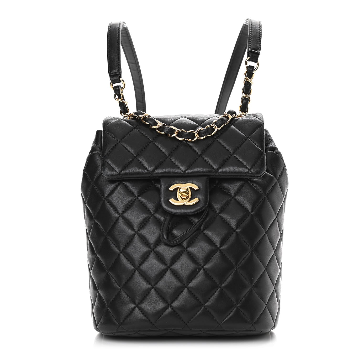 Chanel Lambskin Quilted Mini Urban Spirit Backpack Black 1 of 16