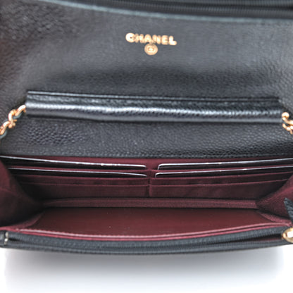 Chanel Caviar Quilted Wallet On Chain WOC Black 5 of 10