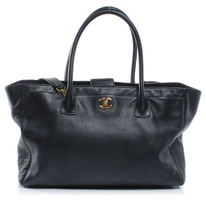 Chanel Calfskin Cerf Executive Shopper Tote Black 1 of 8