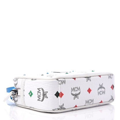 MCM Skyoptic Visetos Spectrum Diamond Camera Bag White 5 of 11