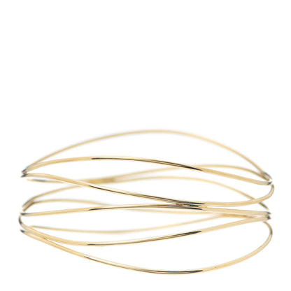 Tiffany 18K Yellow Gold Elsa Peretti Wave Five-Row Bracelet 3 of 5