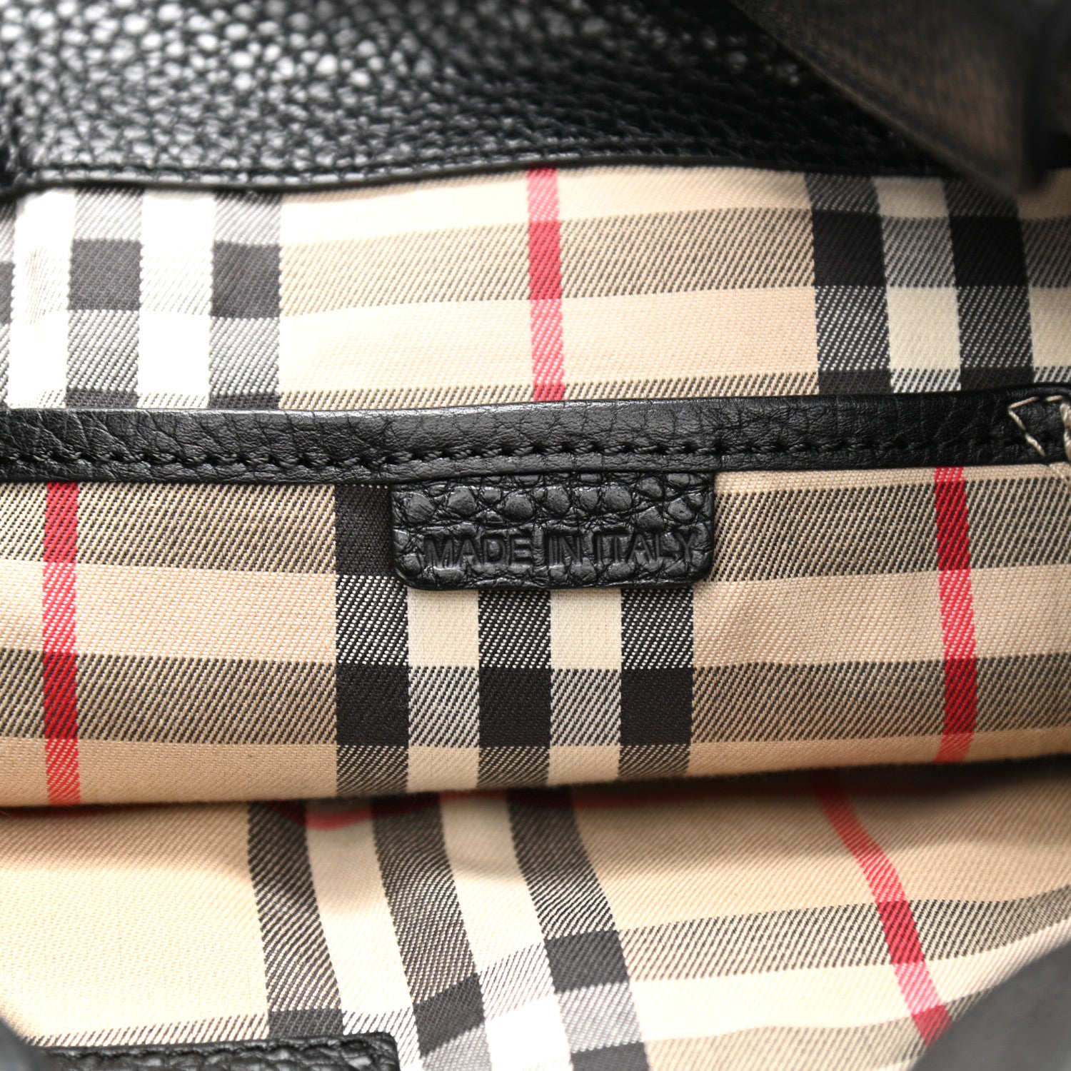 Burberry London Grainy Calfskin Medium Baynard Tote Black 6 of 9