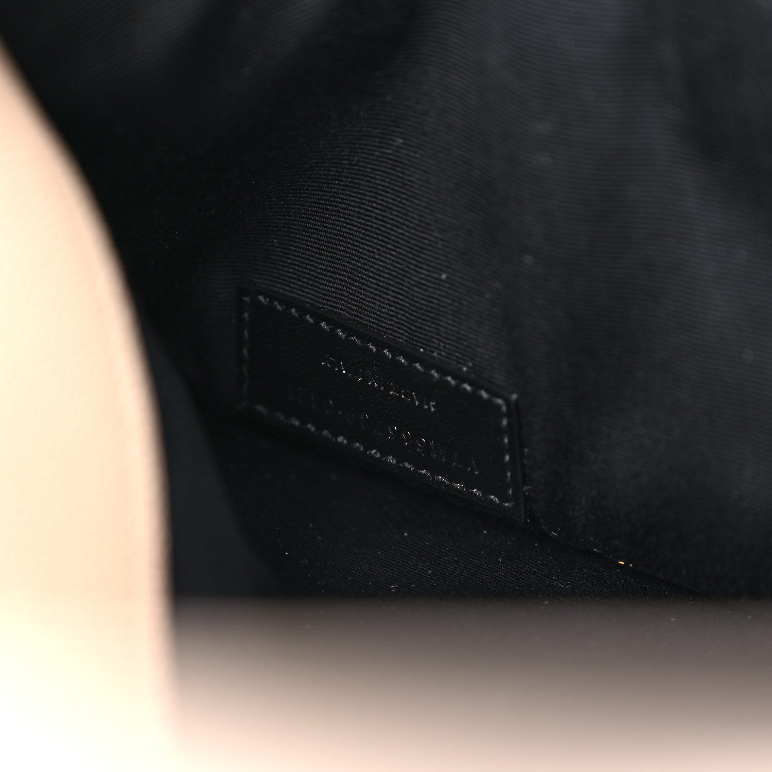 Saint Laurent Grain De Poudre Uptown Pouch Dark Latte 7 of 7