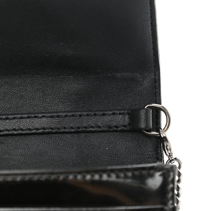 Christian Dior Metallic Patent Micro-Cannage Small Diorama Flap Bag Onyx Black 12 of 13