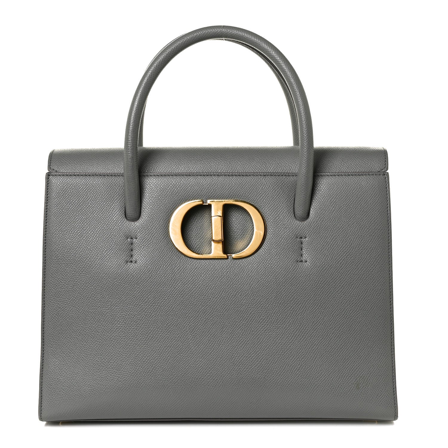 Christian Dior Grained Calfskin Large St. Honore Tote Grey 1 of 10