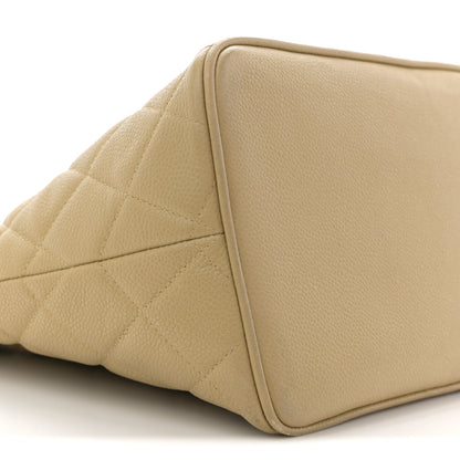 Chanel Caviar Quilted Medallion Tote Beige 9 of 13