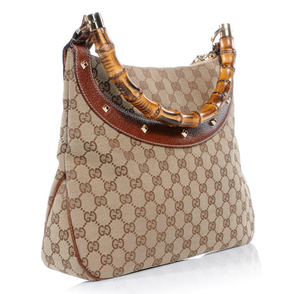 Gucci Monogram Anita Bamboo Top Handle Bag 3 of 8