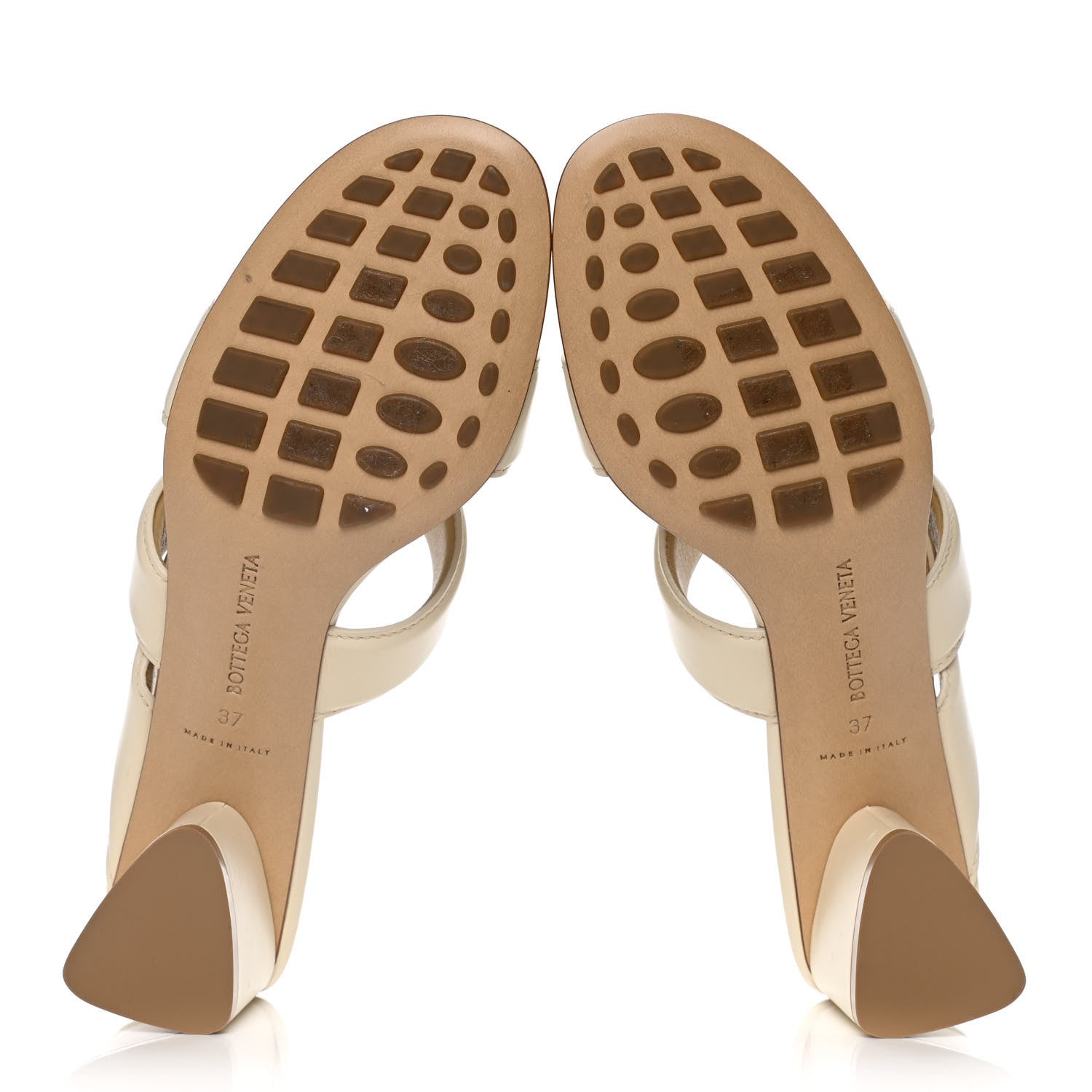 Bottega Veneta Vienna Calfskin The Band Cross Strap Mule Sandals 37 Sea Salt 5 of 10