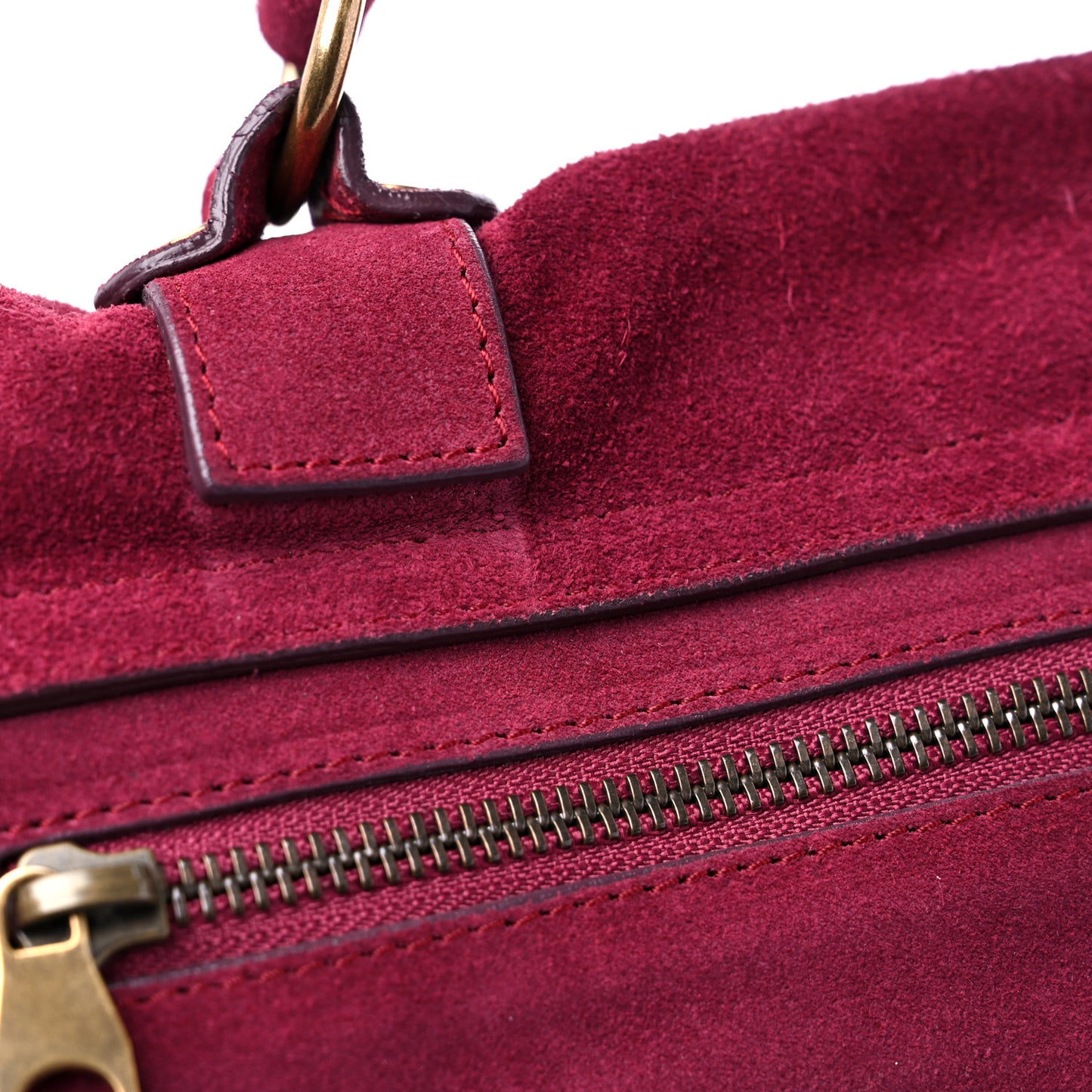 Suede Medium PS1 Satchel Raspberry
