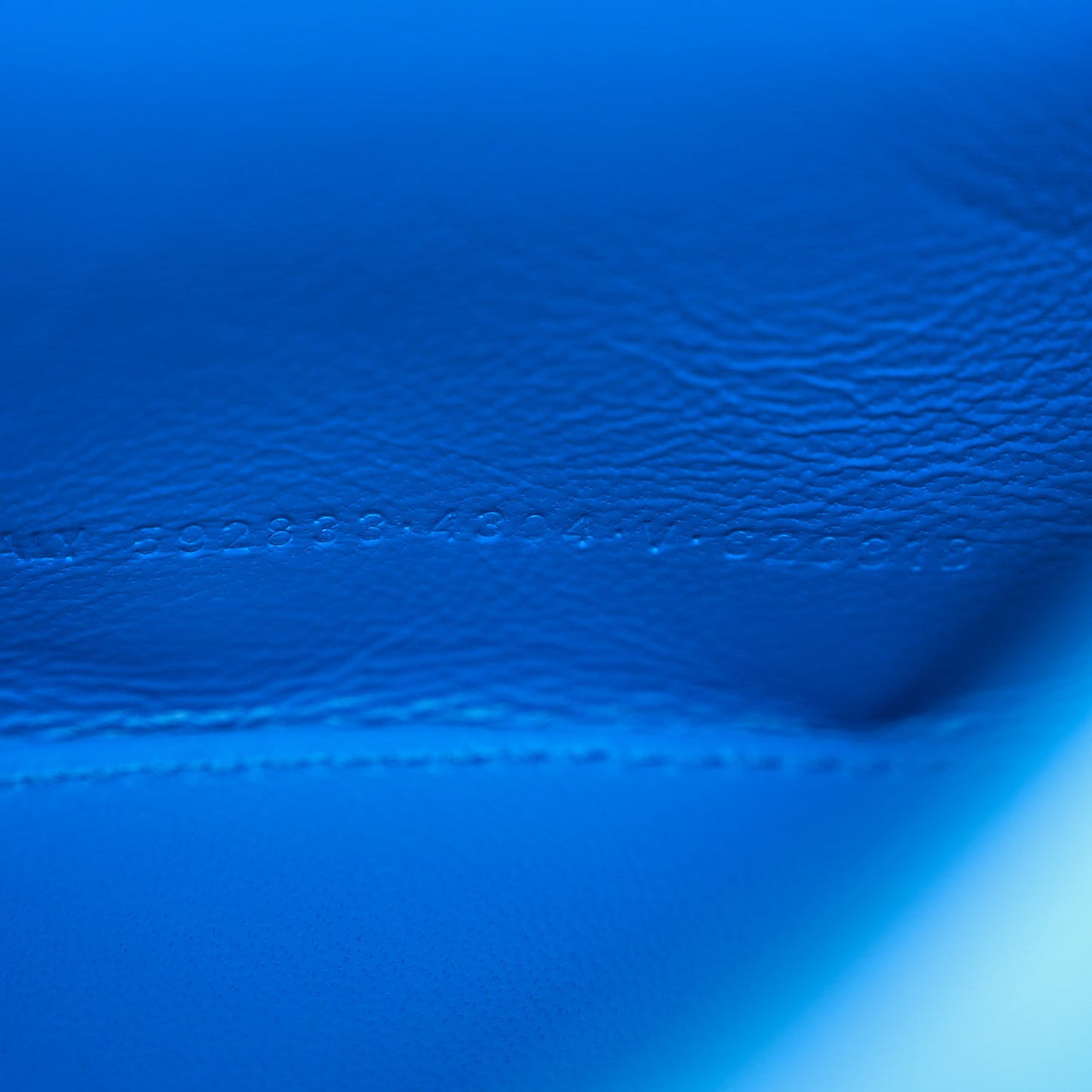 Shiny Box Calfskin Tonal B Hourglass Top Handle Bag XS Screen Blue