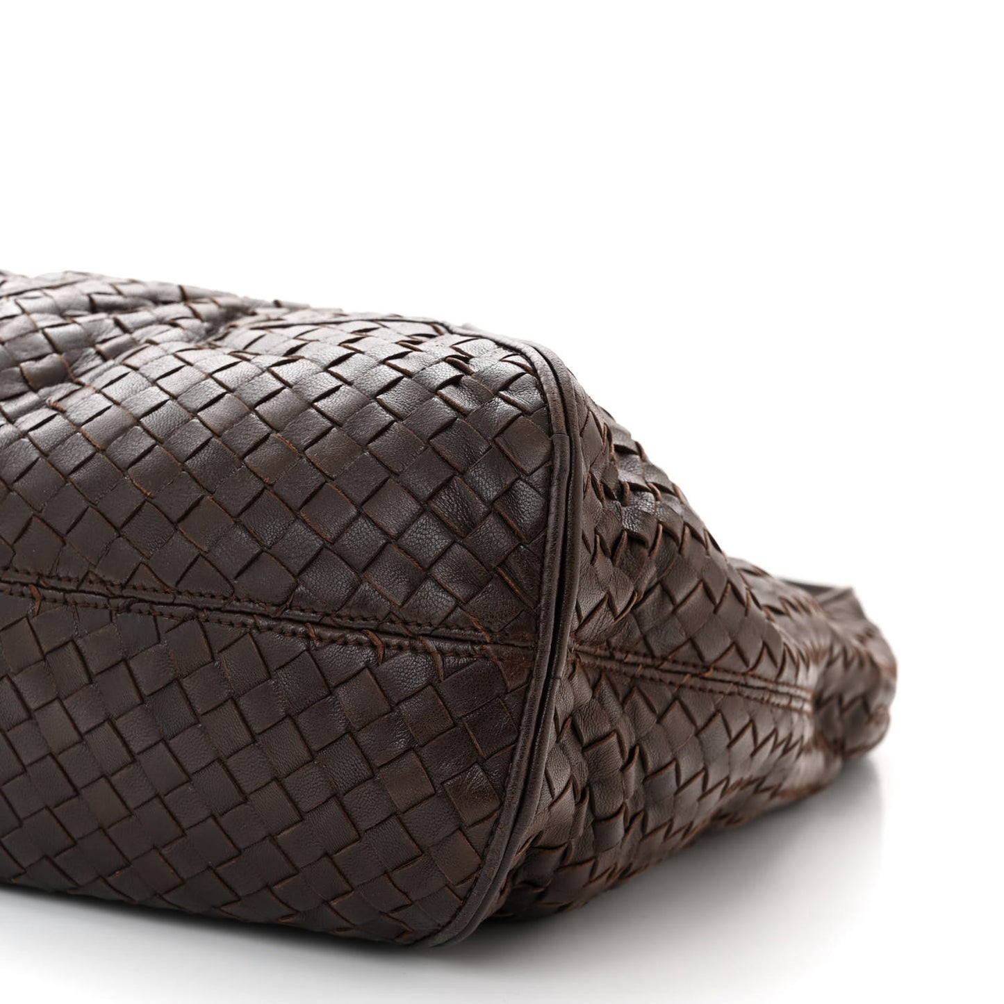 Nappa Intrecciato Ball Hobo Ebano