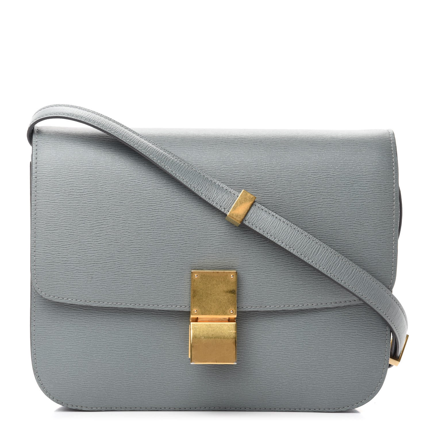Celine Liege Calfskin Medium Classic Box Flap Bag Storm 1 of 10