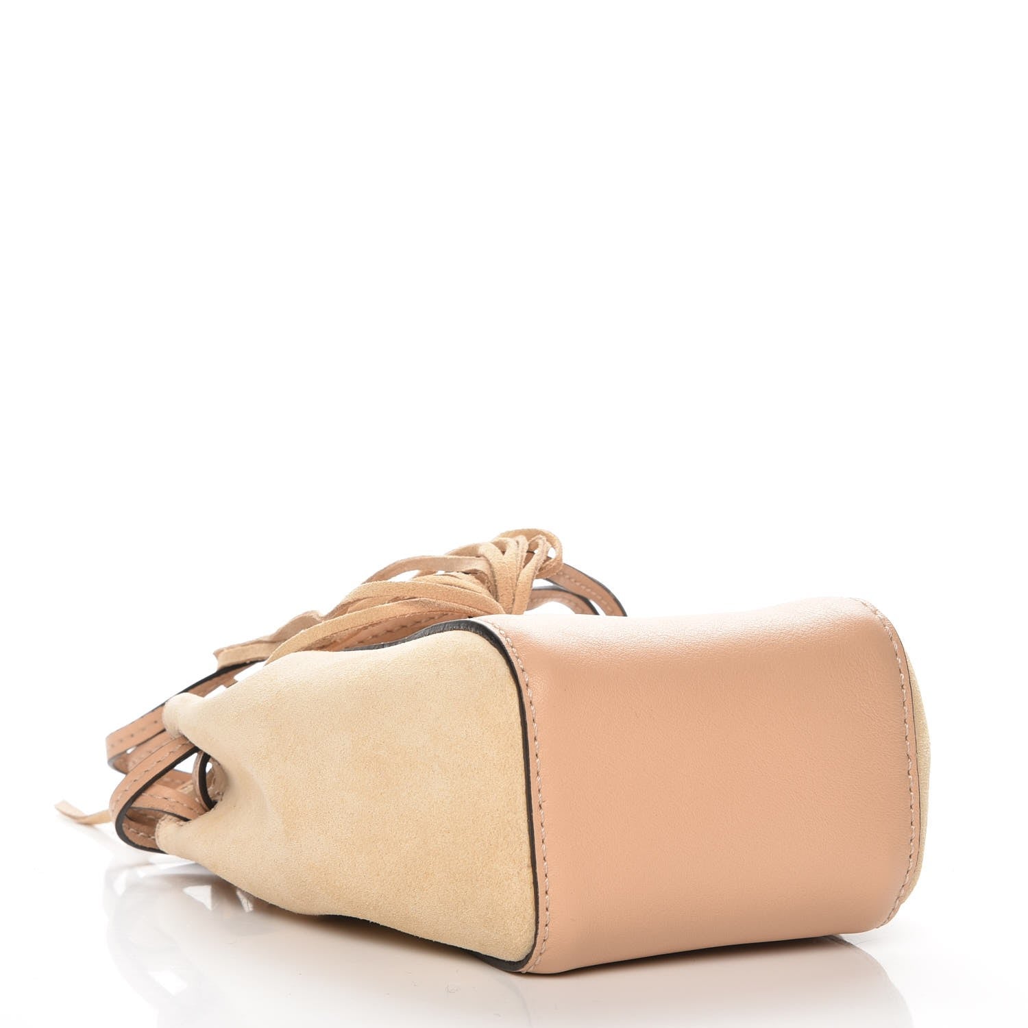 Chloe Suede Calfskin Mini Sac Drawstring Blush Nude 4 of 8