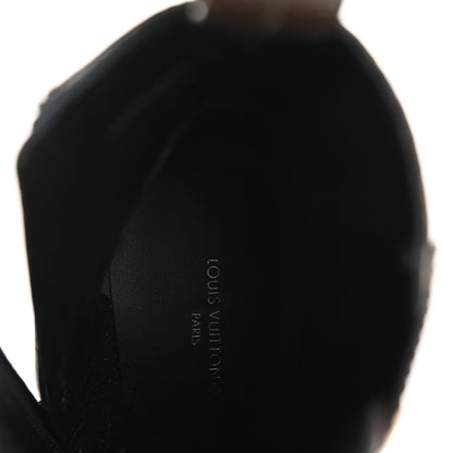 Louis Vuitton Patent Calfskin Monogram Star Trail Ankle Boots 35 Black 7 of 10