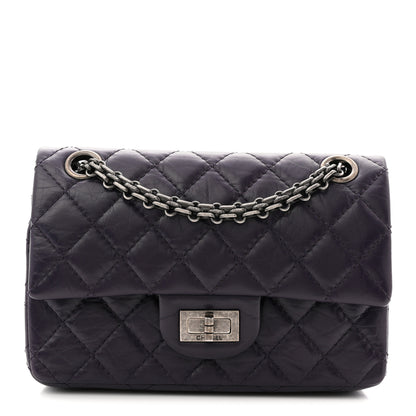 Chanel Aged Calfskin Quilted 2.55 Reissue Mini Flap Dark Purple 1 of 11