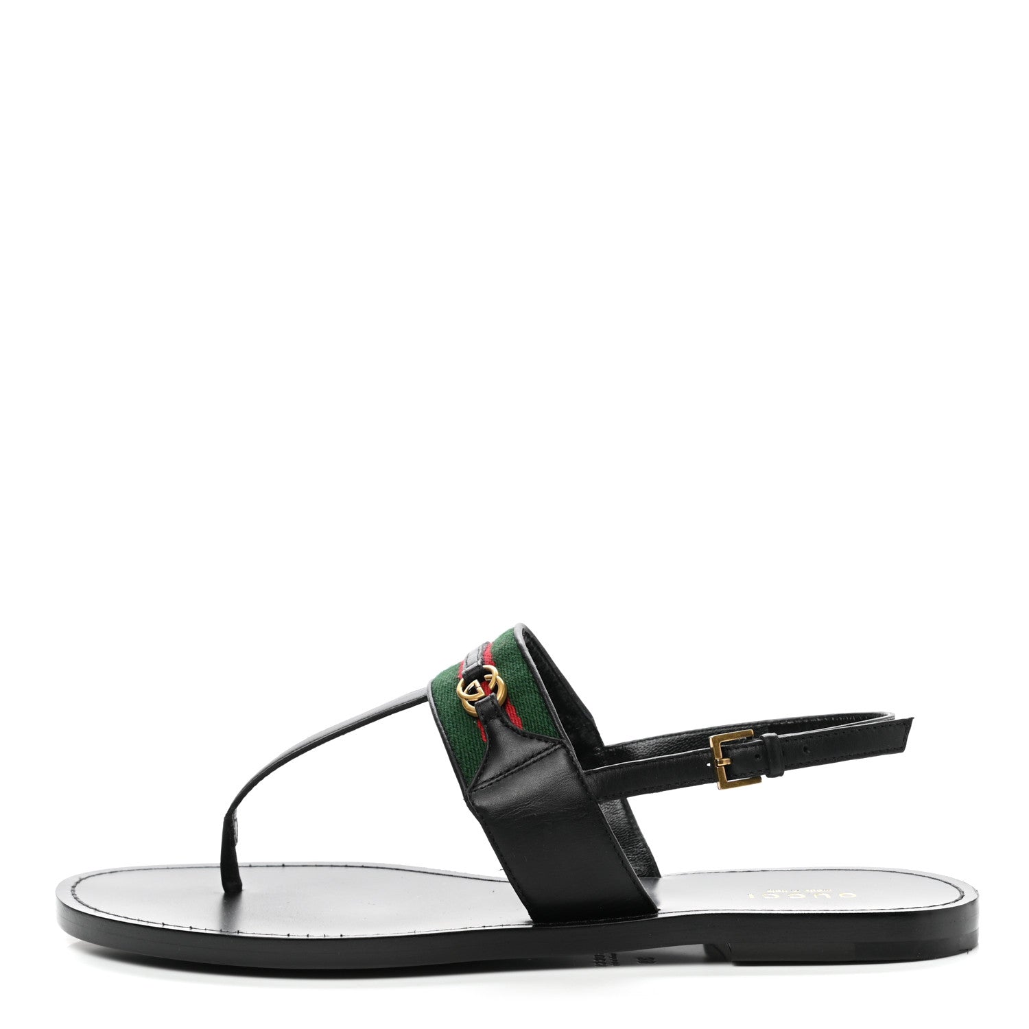 Gucci Nylon Web Lifford Jakarta Sandals 39 Black 1 of 7