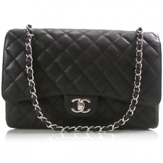 Chanel Caviar Quilted Maxi Double Flap Black 1 of 11