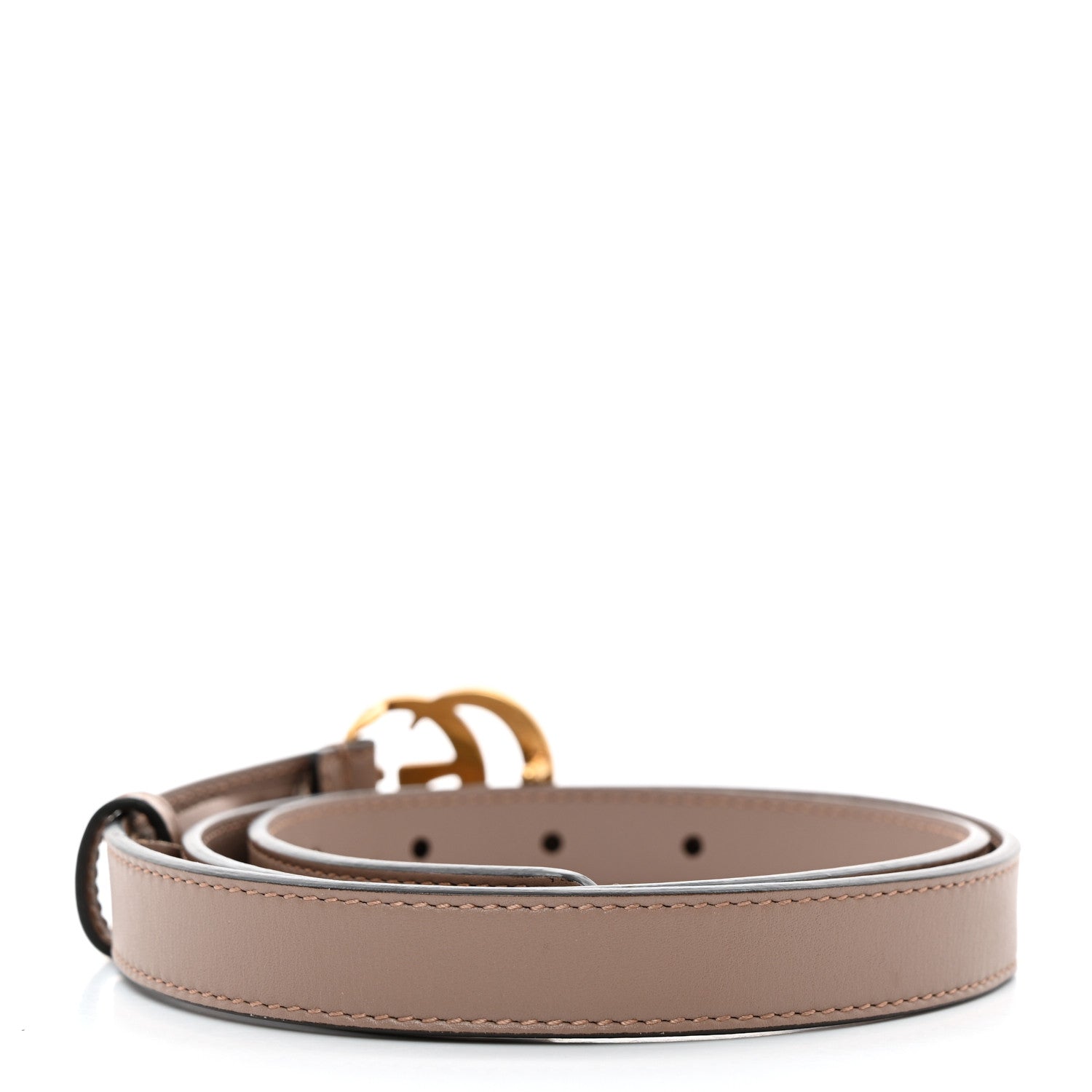 Gucci Calfskin Double G 20mm Belt 85 34 Porcelain Rose 2 of 5