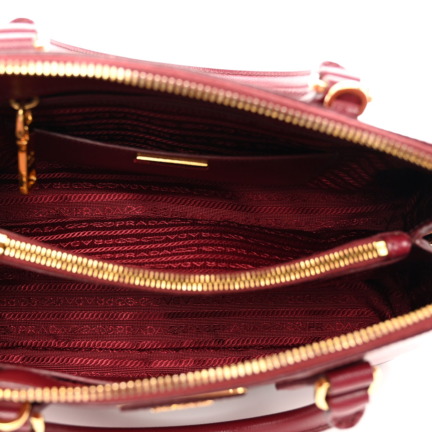 Saffiano Lux Medium Open Promenade Tote Cerise