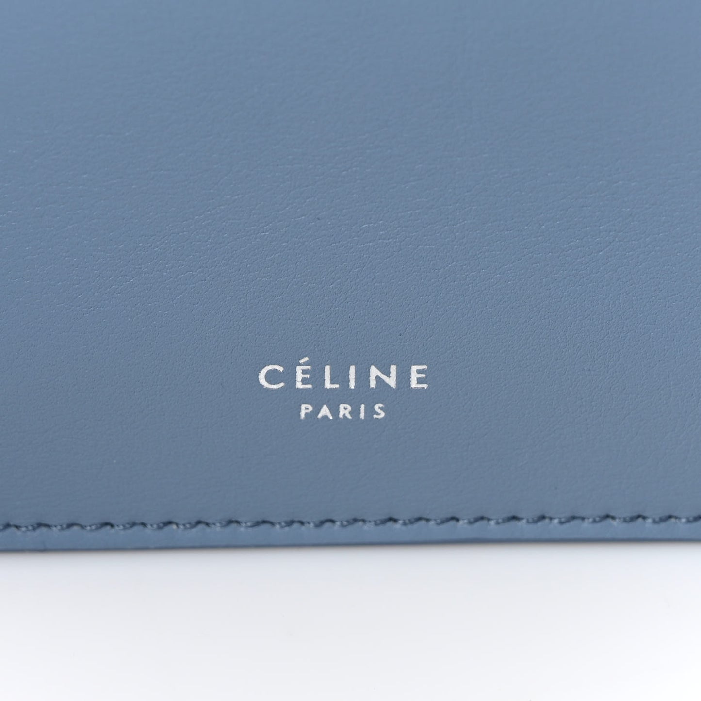 Smooth Calfskin Mini Clasp Bag Medium Blue
