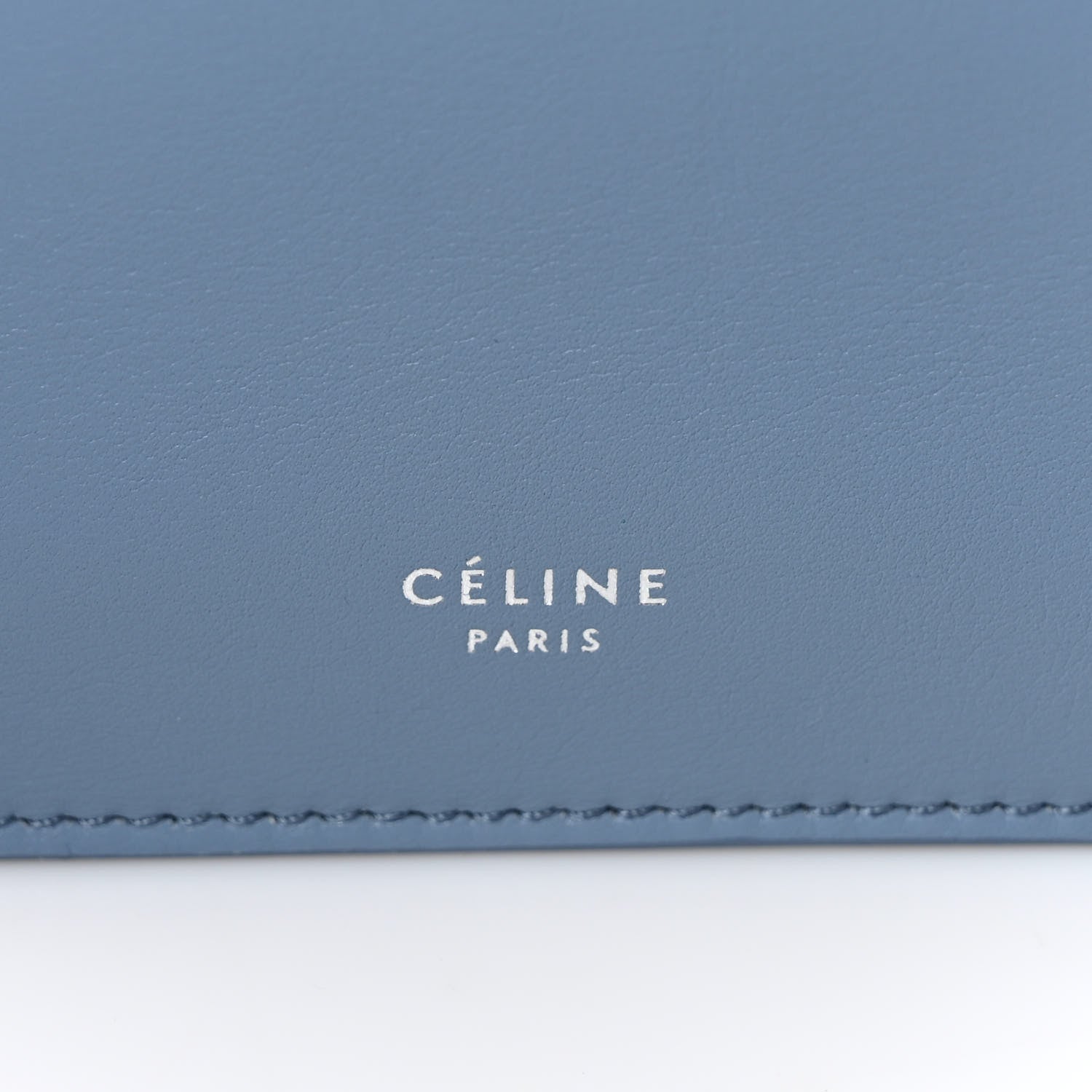 Celine Smooth Calfskin Mini Clasp Bag Medium Blue 6 of 8