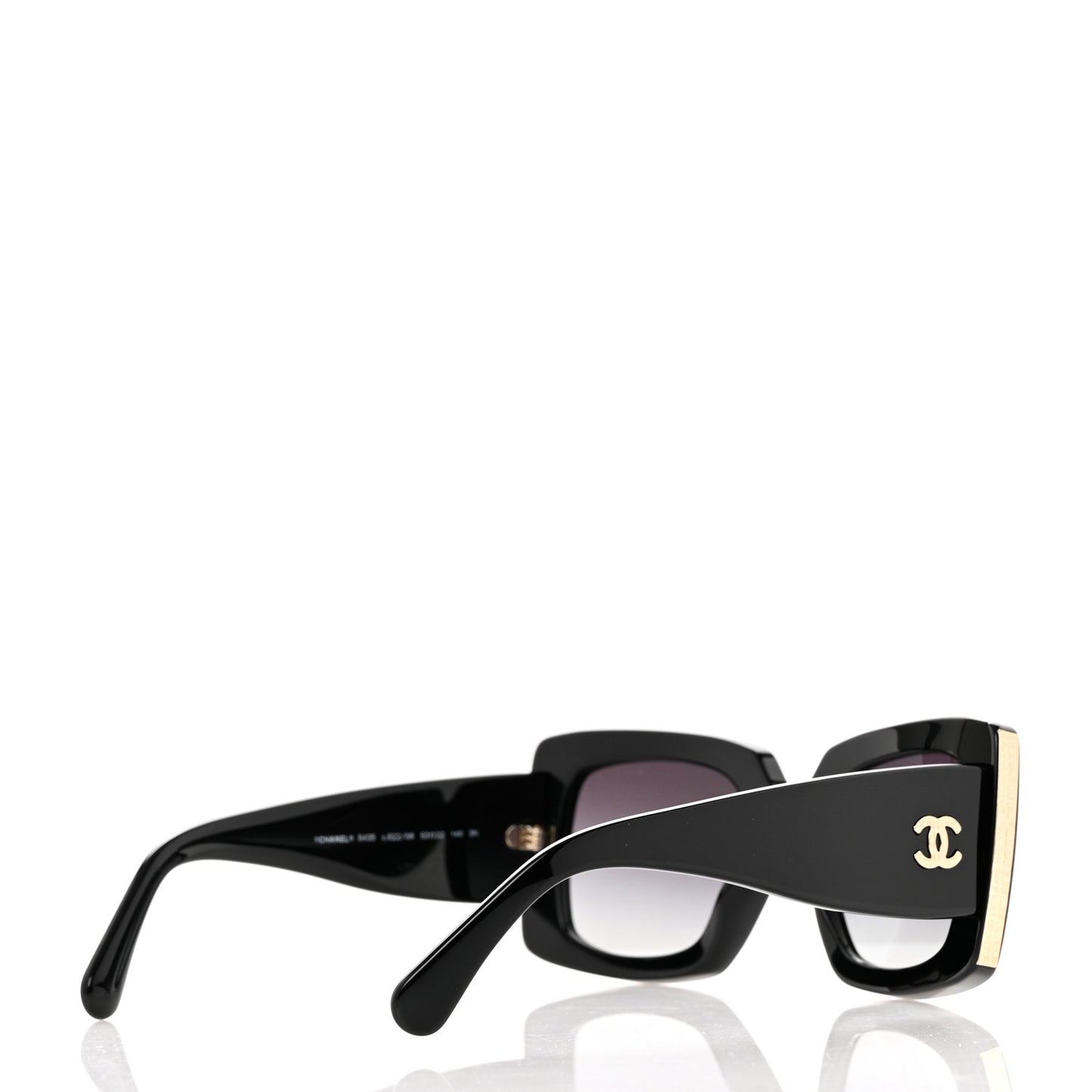Acetate Rectangle Sunglasses 5435 Black
