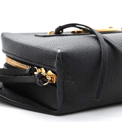 Balenciaga Chevre Gold Metallic Edge Hardware Bum Bag Black 11 of 12