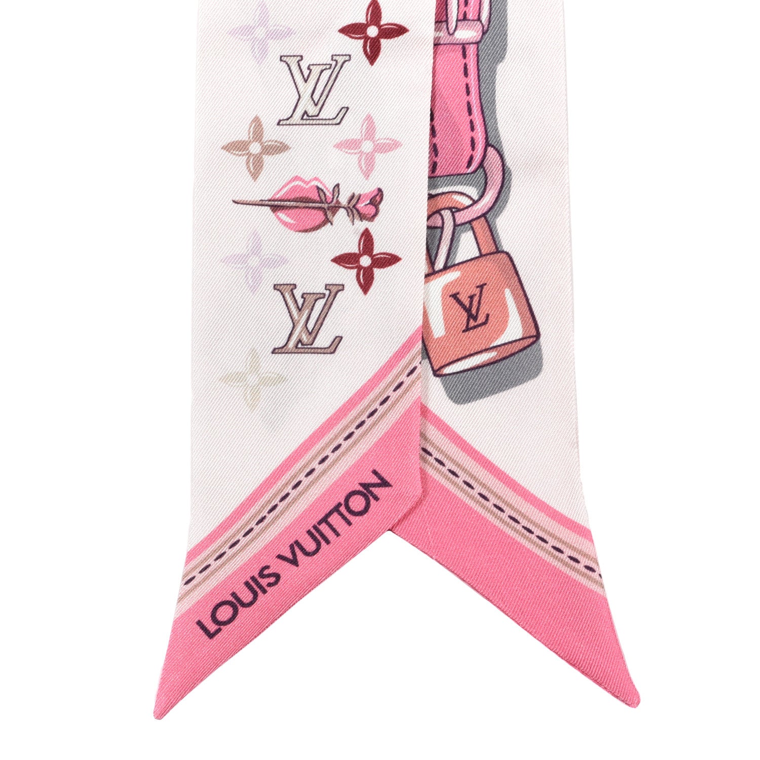 Louis Vuitton Silk Monogram A la Folie BB Bandeau Light Pink 2 of 3