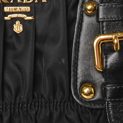 Prada Tessuto Nylon Gaufre Shopping Satchel Black 18 of 18