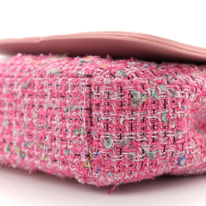 Chanel Tweed Lambskin Quilted Small CC Filigree Flap Pink 10 of 11