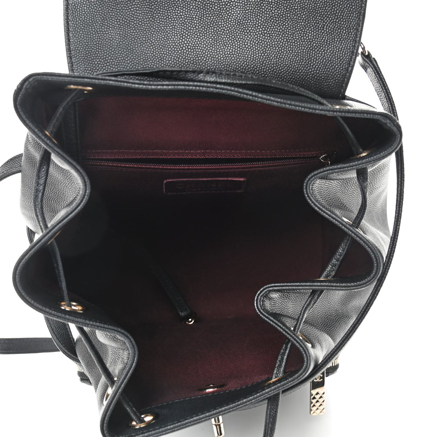 Caviar Quilted Business Affinity Backpack Black