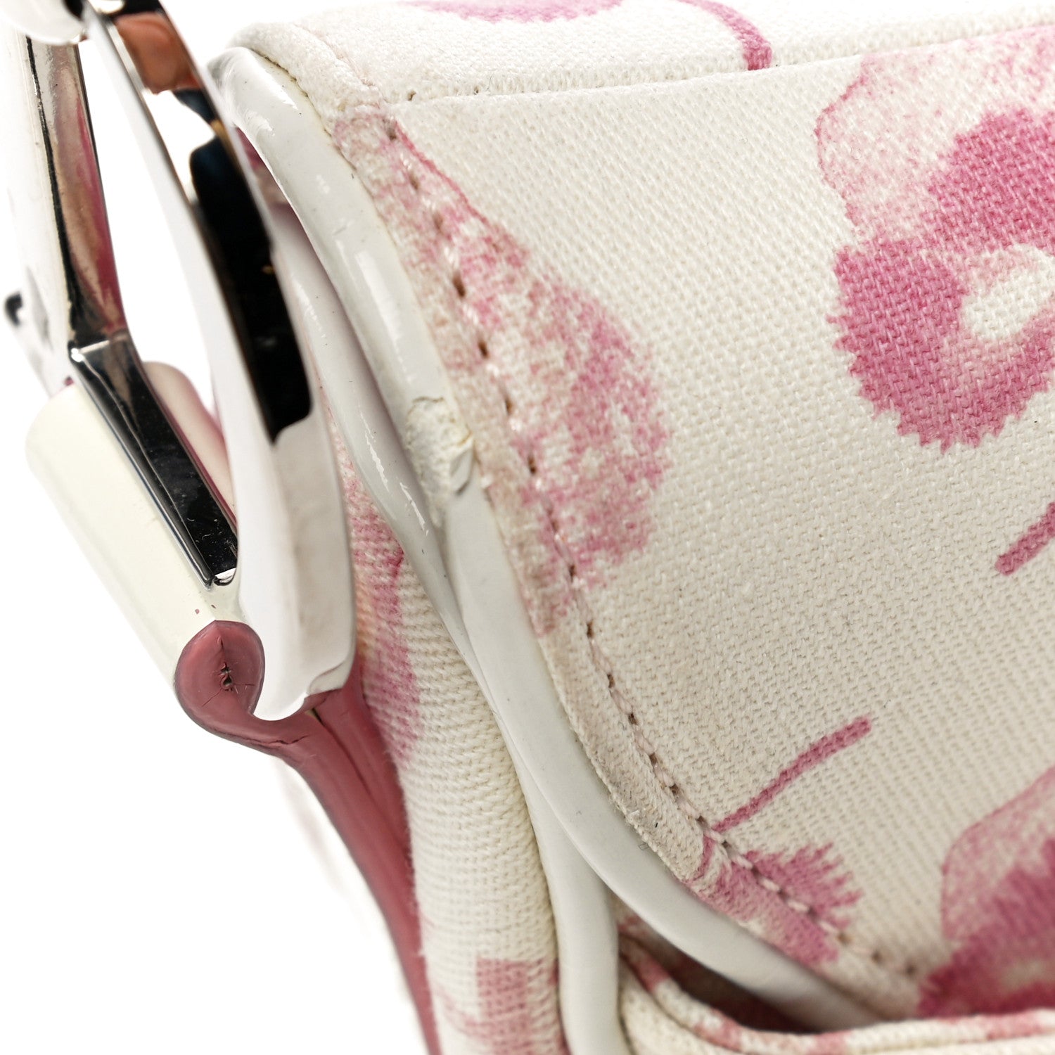 Christian Dior Monogram Floral Saddle Bag Pink 17 of 18