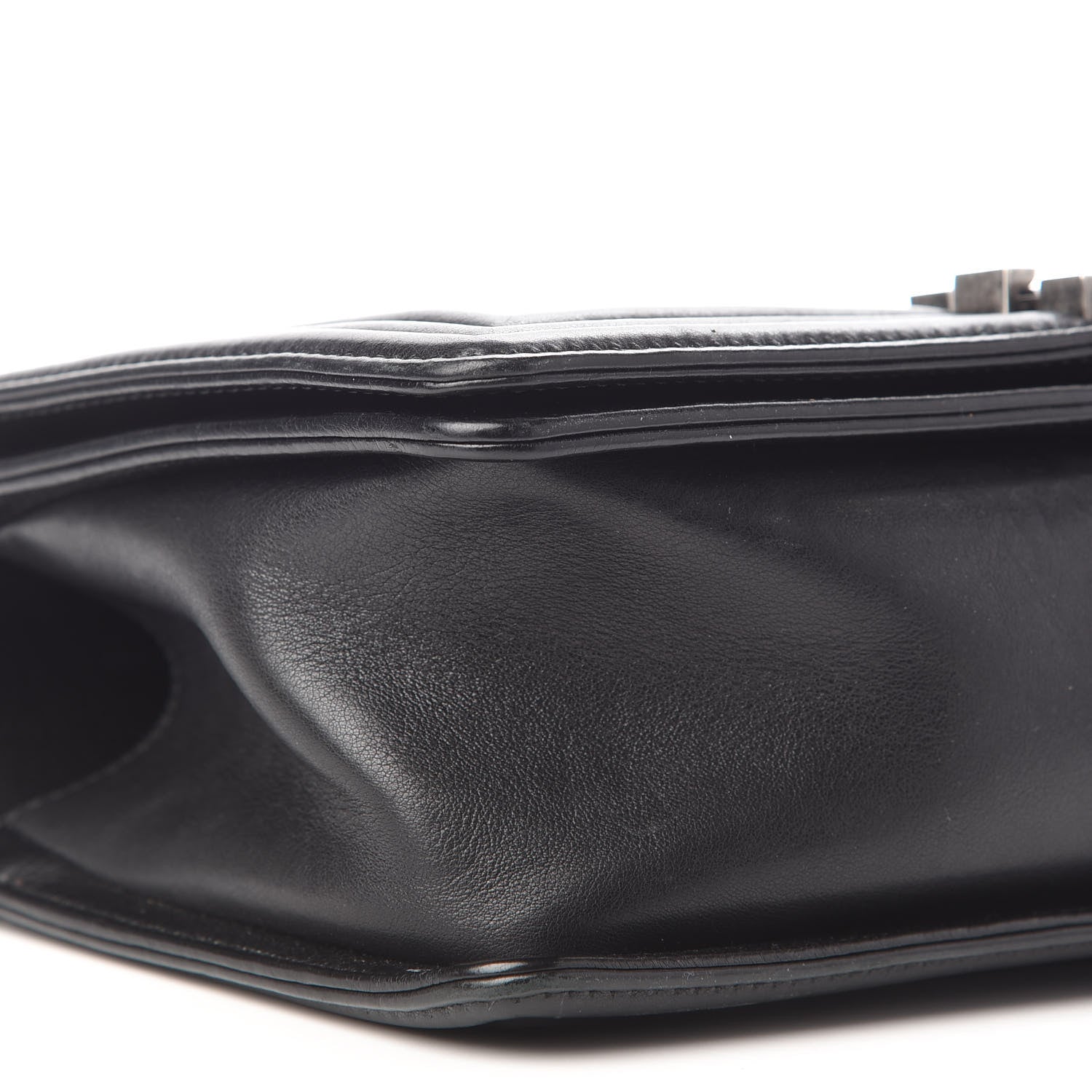 Chanel Calfskin Double Stitch Medium Boy Flap Black 8 of 11