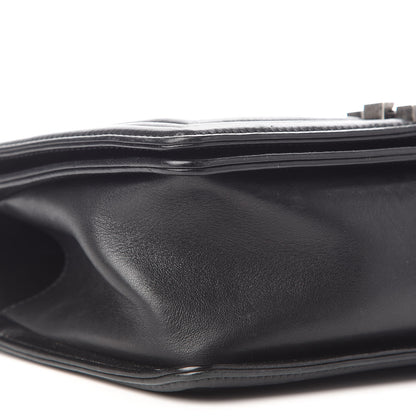 Chanel Calfskin Double Stitch Medium Boy Flap Black 8 of 11