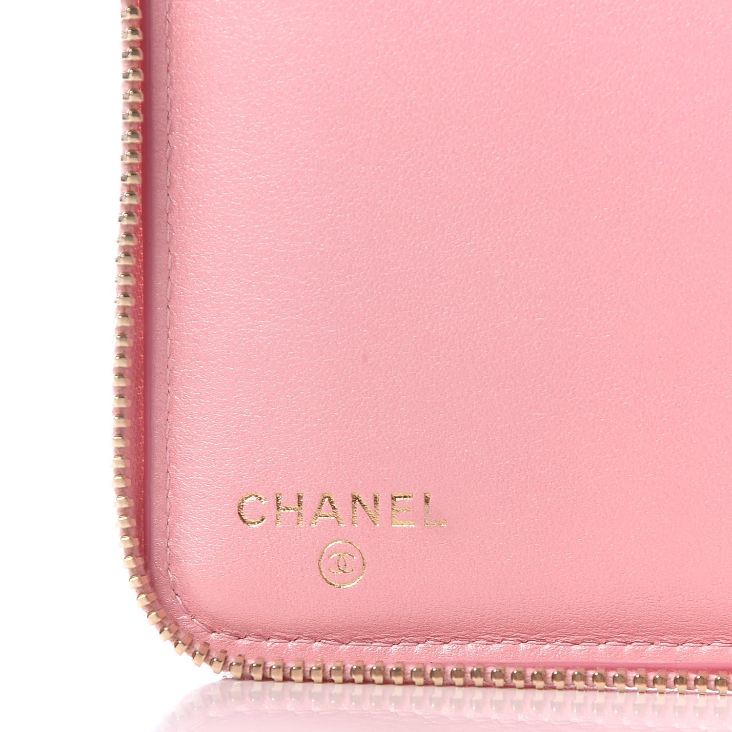 Chanel Iridescent Caviar Quilted Large Zip Around Organizer Wallet Pink 6 of 13