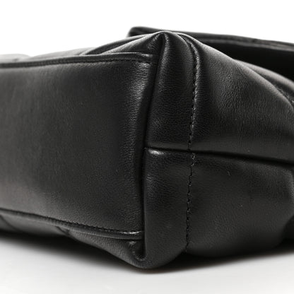 Saint Laurent Lambskin Quilted Toy Loulou Puffer Monogram Chain Satchel Black 8 of 8