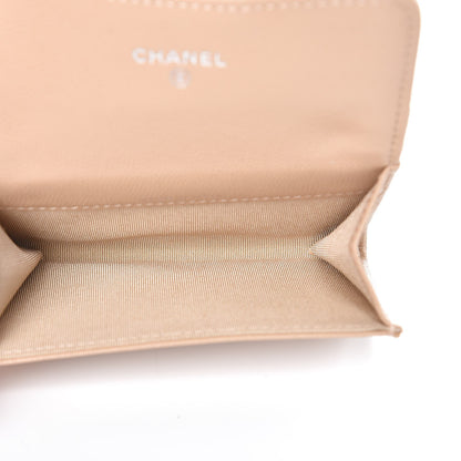 Chanel Caviar Quilted Card Holder Wallet Beige 5 of 9