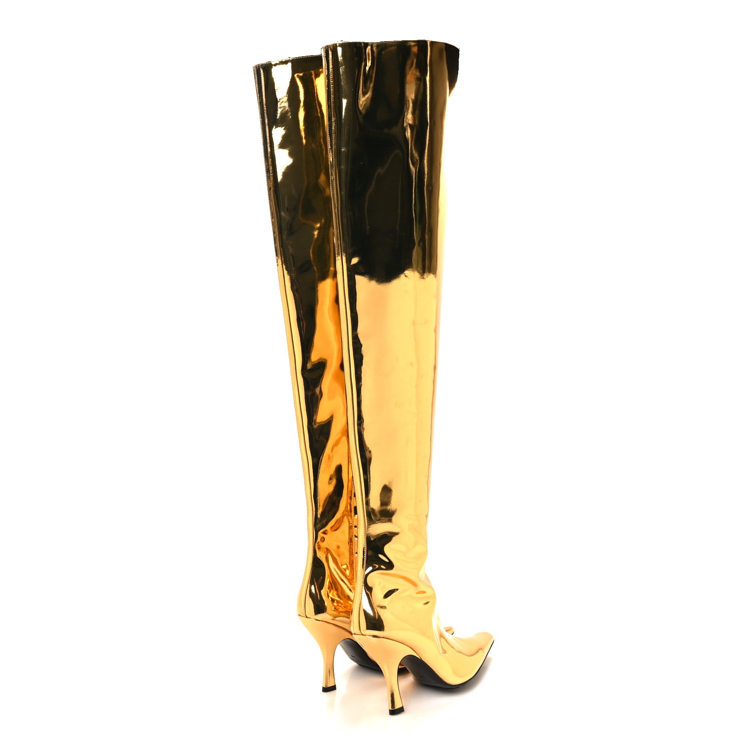 Bottega Veneta Over the Knee Boots 39 Gold 1556076 – FASHIONPHILE