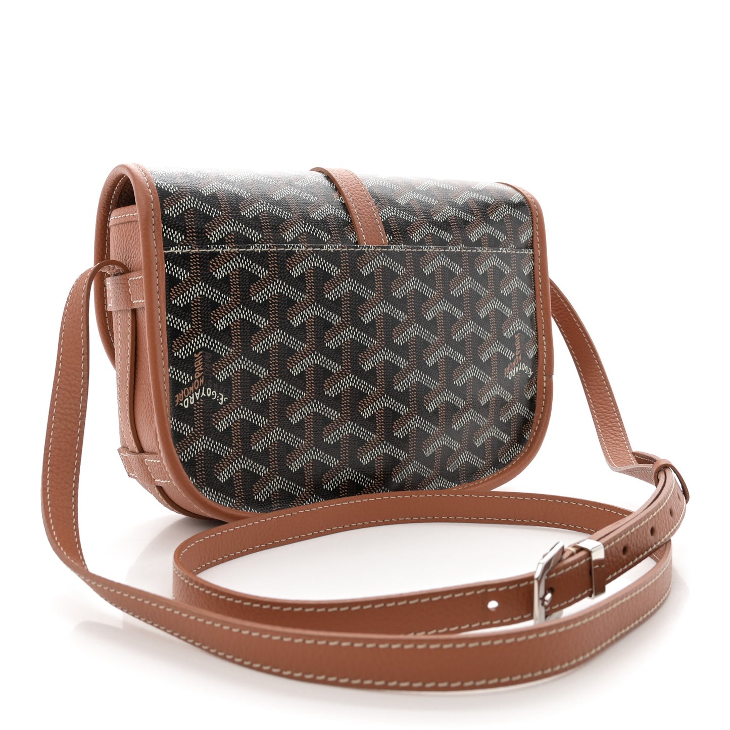 Goyardine Belvedere II PM Messenger Bag Black Gold