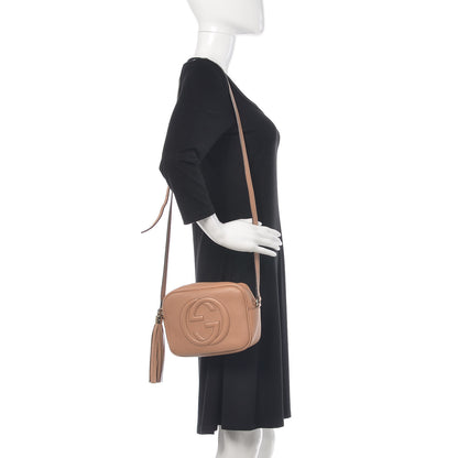 Gucci Pebbled Calfskin Small Soho Disco Bag Rose Beige 2 of 9
