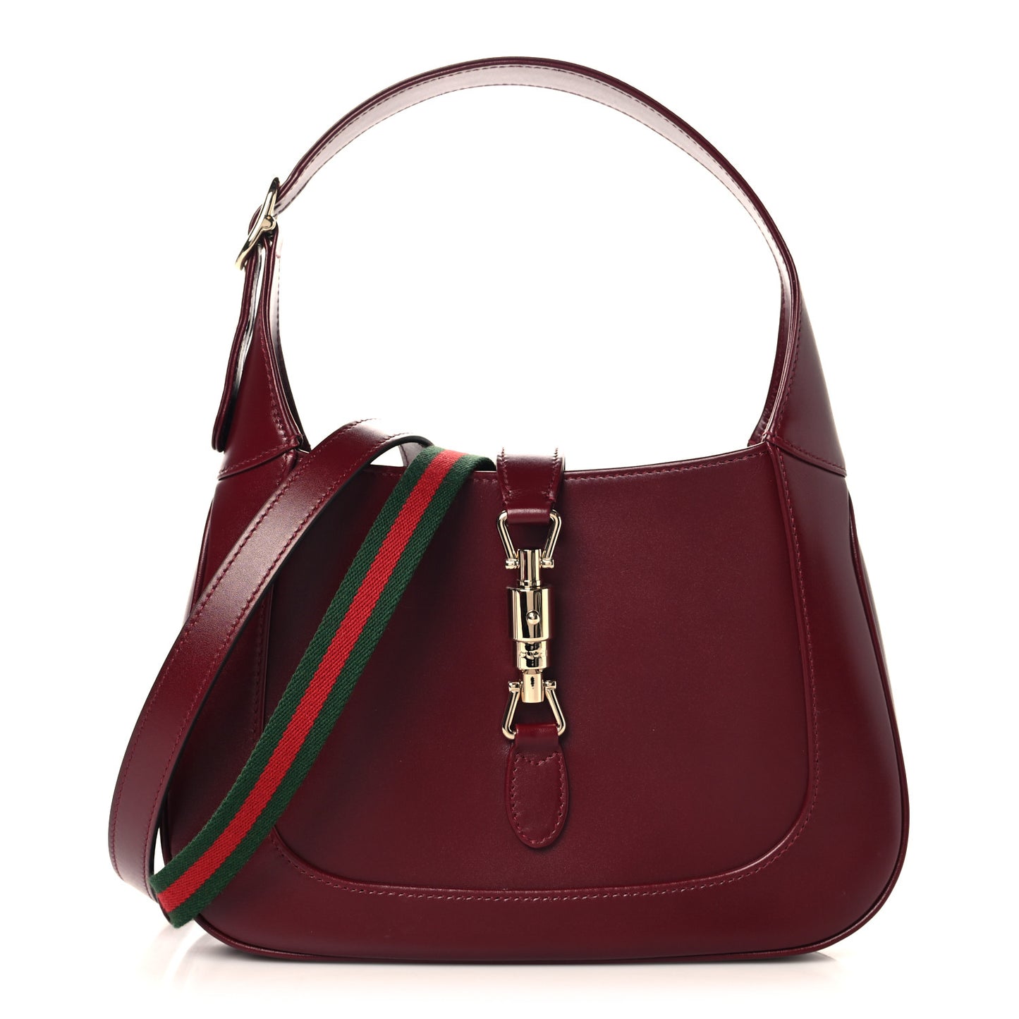 Ancora Calfskin Web Medium Jackie 1961 Hobo Rosso
