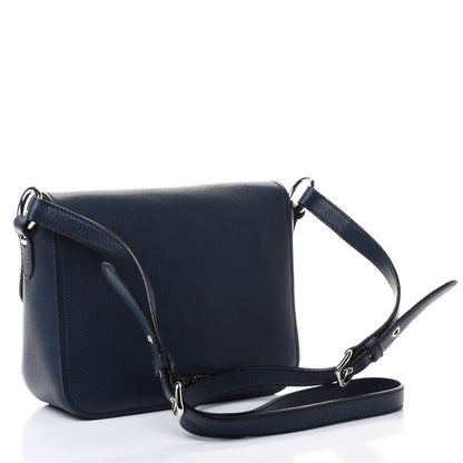 Miu Miu Vitello Phenix Madras Shoulder Bag Oltremare 2 of 4