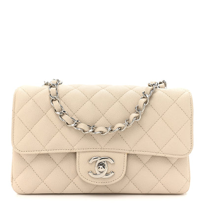 Chanel Caviar Quilted Mini Rectangular Flap Light Beige 1 of 11