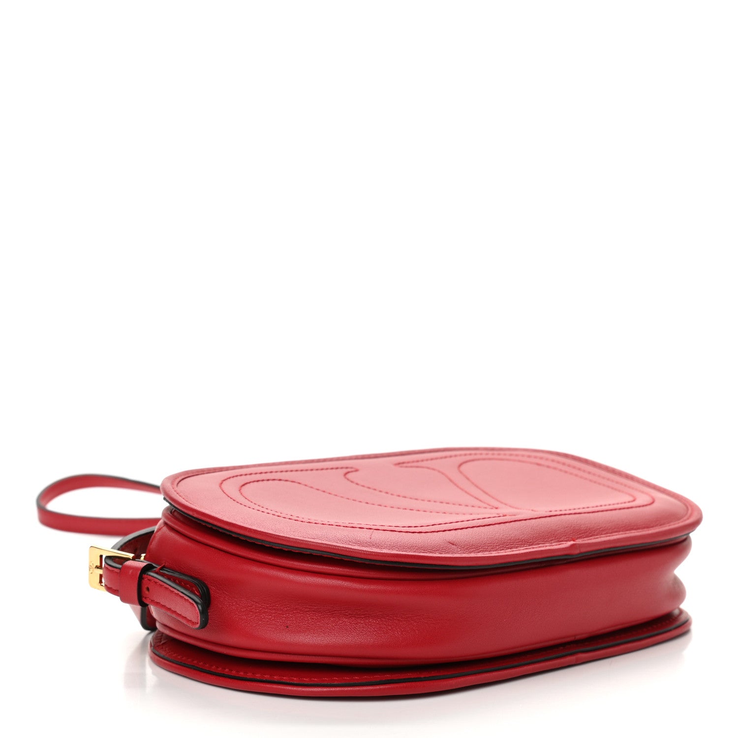 Valentino Garavani Calfskin VLogo Crossbody Red 4 of 9
