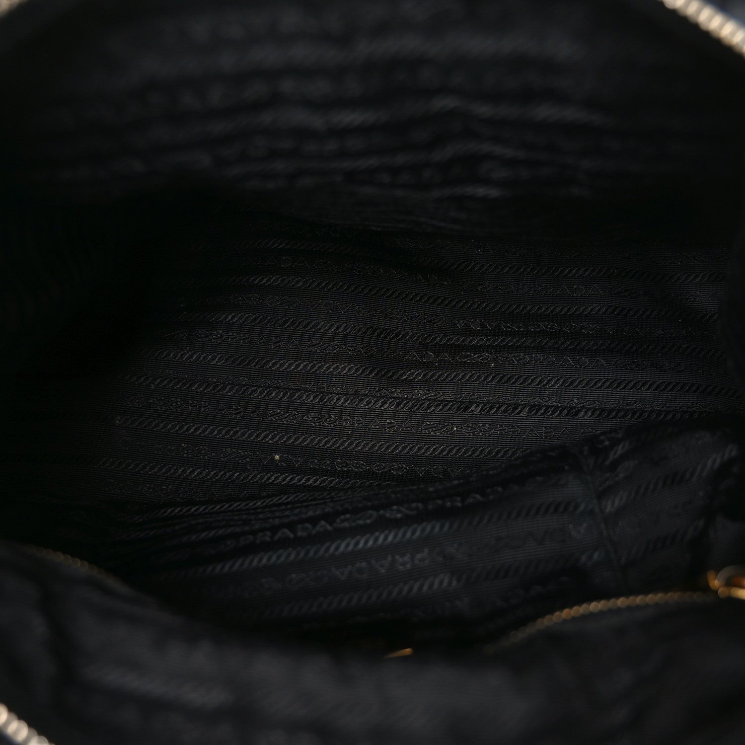 Prada Tessuto Nylon Saffiano Shopping Tote Black 5 of 9