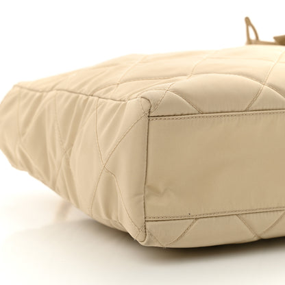 Prada Re-Nylon Impuntu Quilted Re-Edition 1995 Chaine Medium Tote Bag Beige 8 of 10
