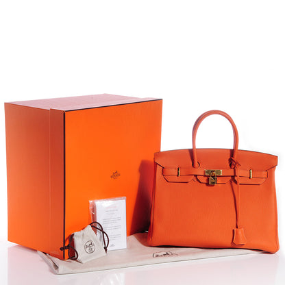 Hermes Togo Birkin 35 Orange 20 of 25